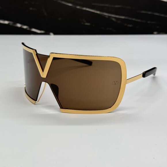 NEW VALENTINO V-ROMASK VLS-120B BROWN TITANIUM UNISEX VALENTINO SUNGLASSES main image 4